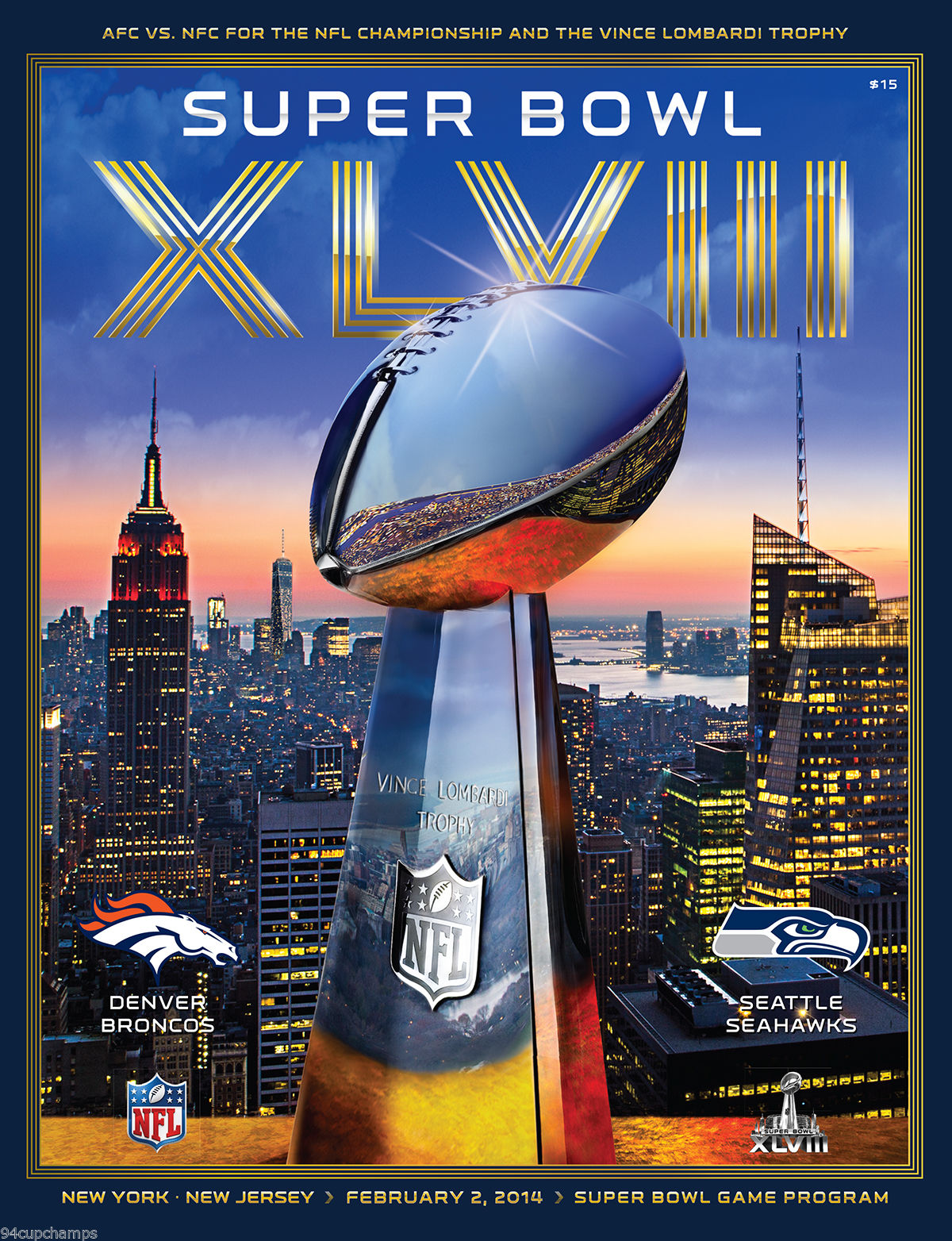 Super Bowl XLVIII     Program