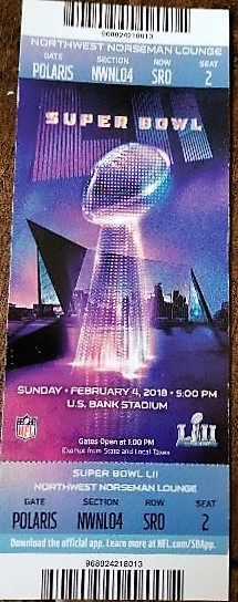 Super Bowl LII        Ticket