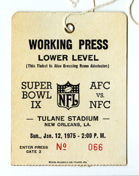 Super Bowl IX         Pass
