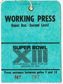 Super Bowl XIII       Pass