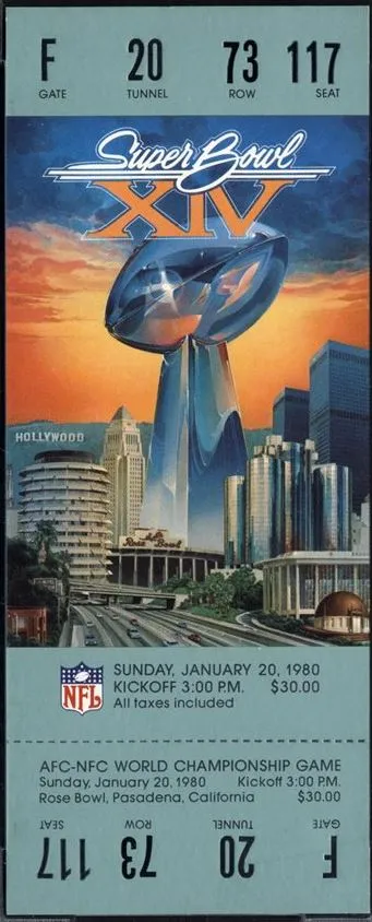 Super Bowl XIV        Ticket
