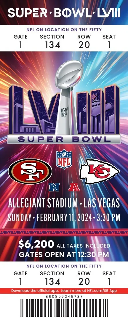 Super Bowl LVIII      Ticket