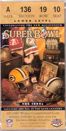 Super Bowl XXXIV      Ticket