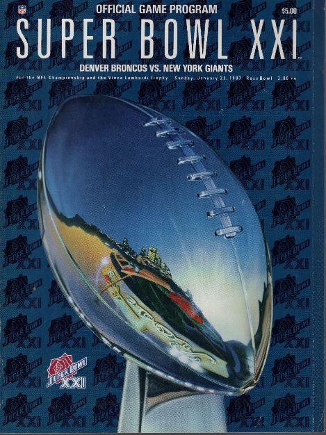 Super Bowl XXI        Program