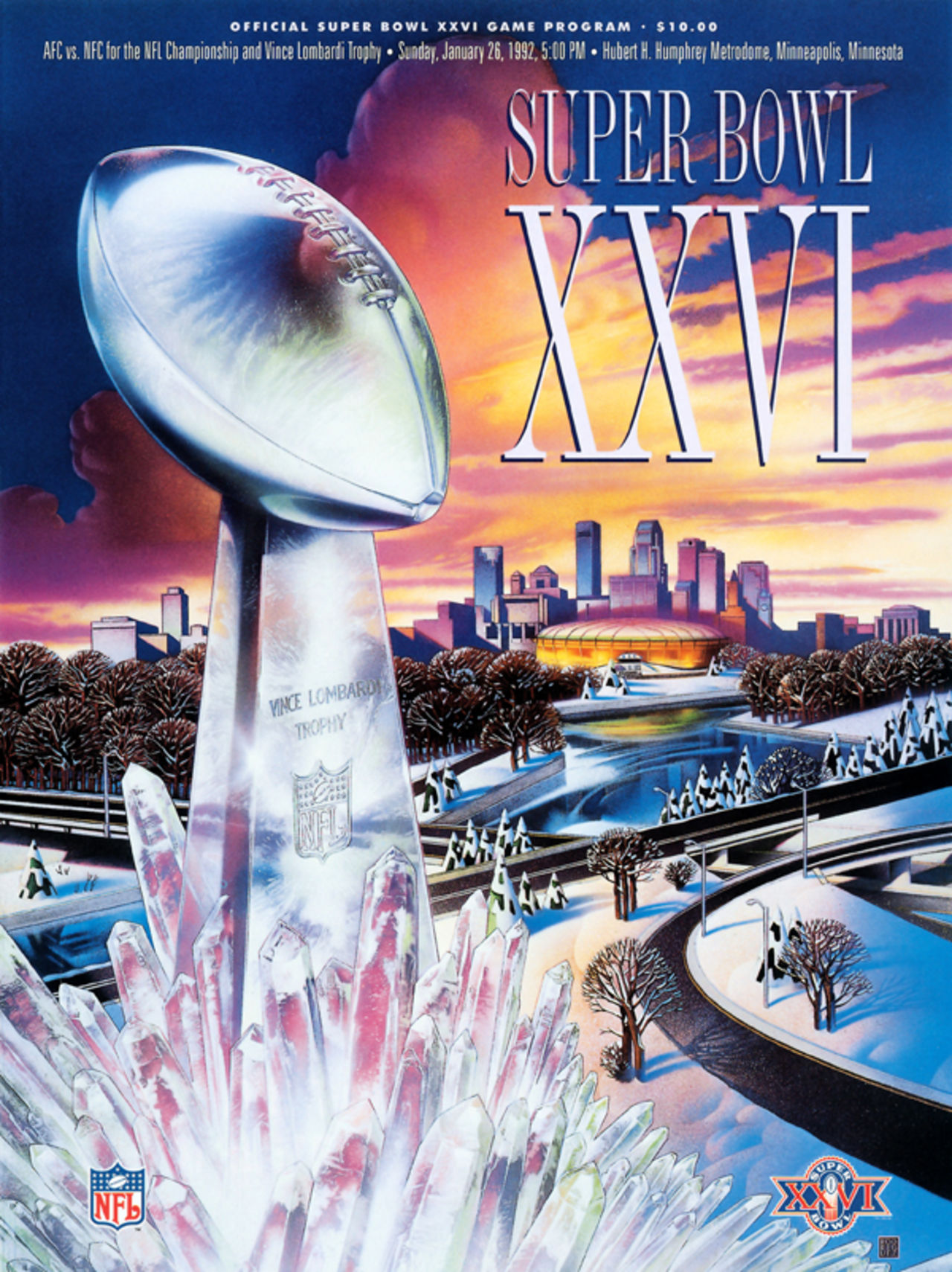 Super Bowl XXVI       Program