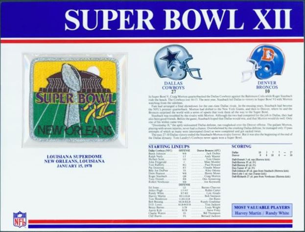 Super Bowl XII        Patch