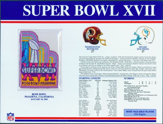 Super Bowl XVII       Patch