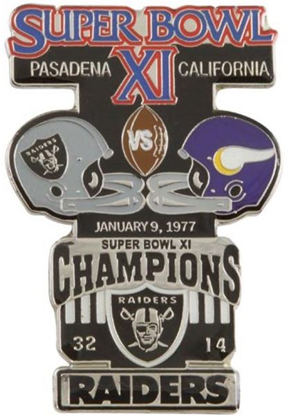 Super Bowl XI         Pin