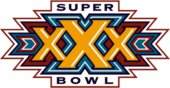 Super Bowl XXX Commemorative 9x12 Score Card Display with 23kt Gold Ticket