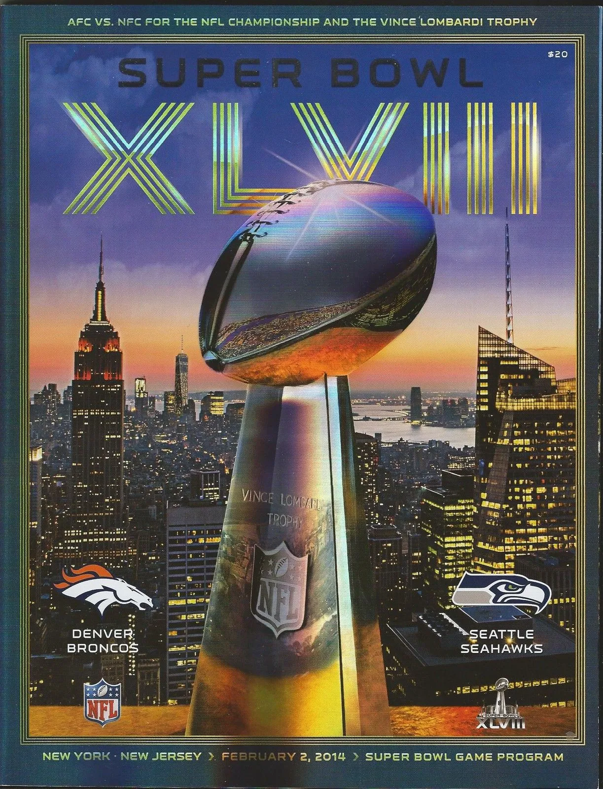 Super Bowl XLVIII     Program