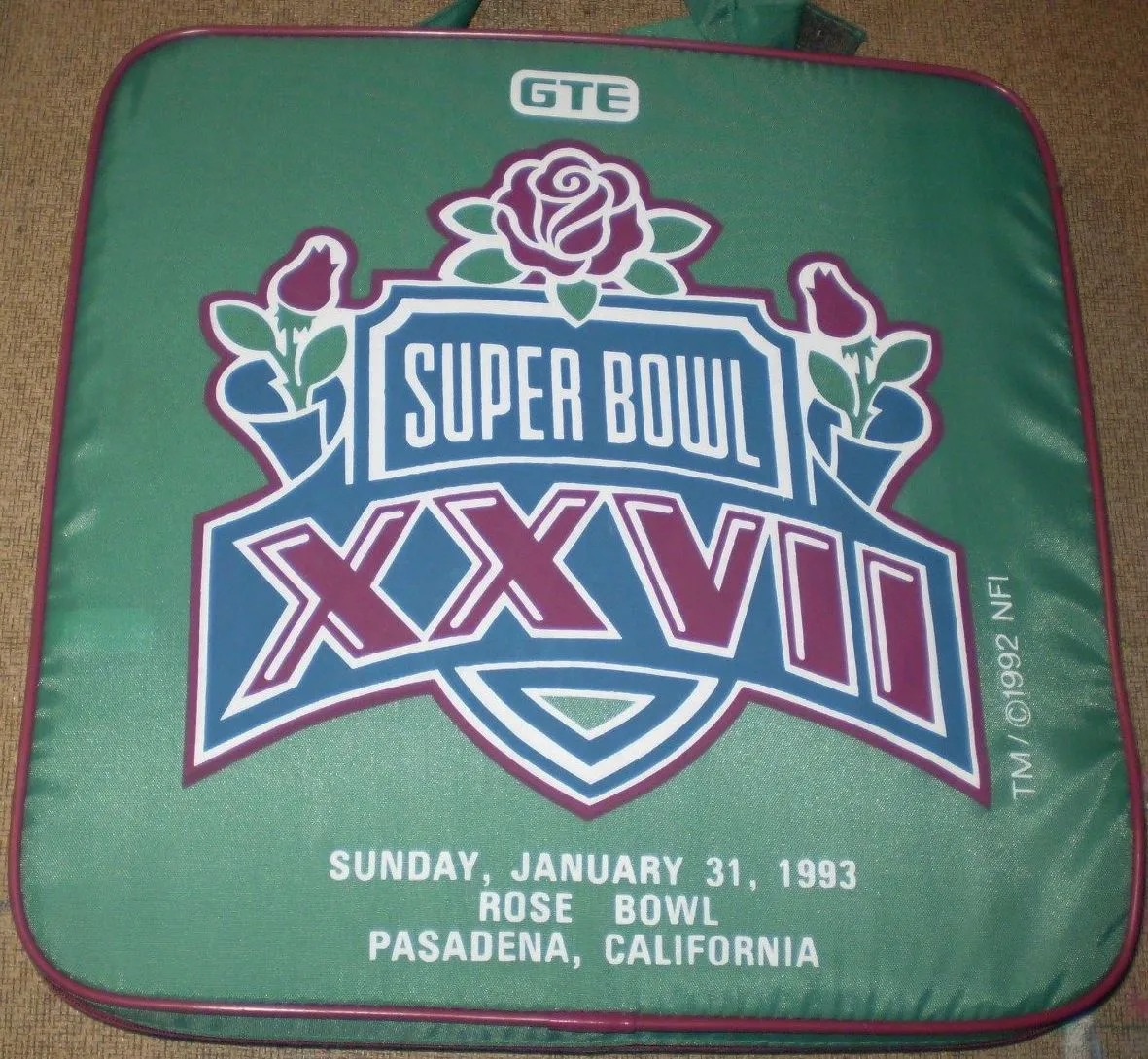 Super Bowl XXVII      Cushion