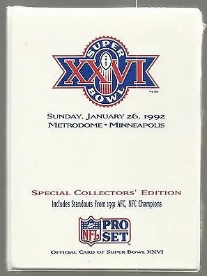 Super Bowl XXVI       Card Set