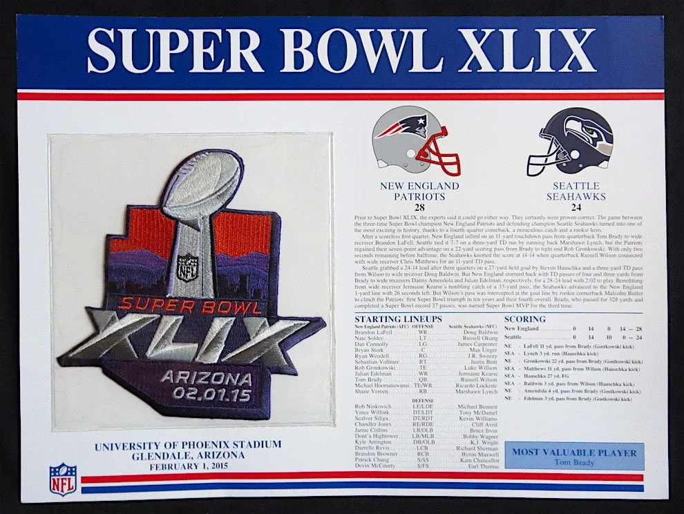 Super Bowl XLIX       Patch