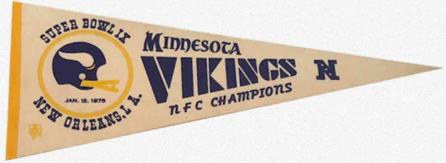 Super Bowl IX         Pennant