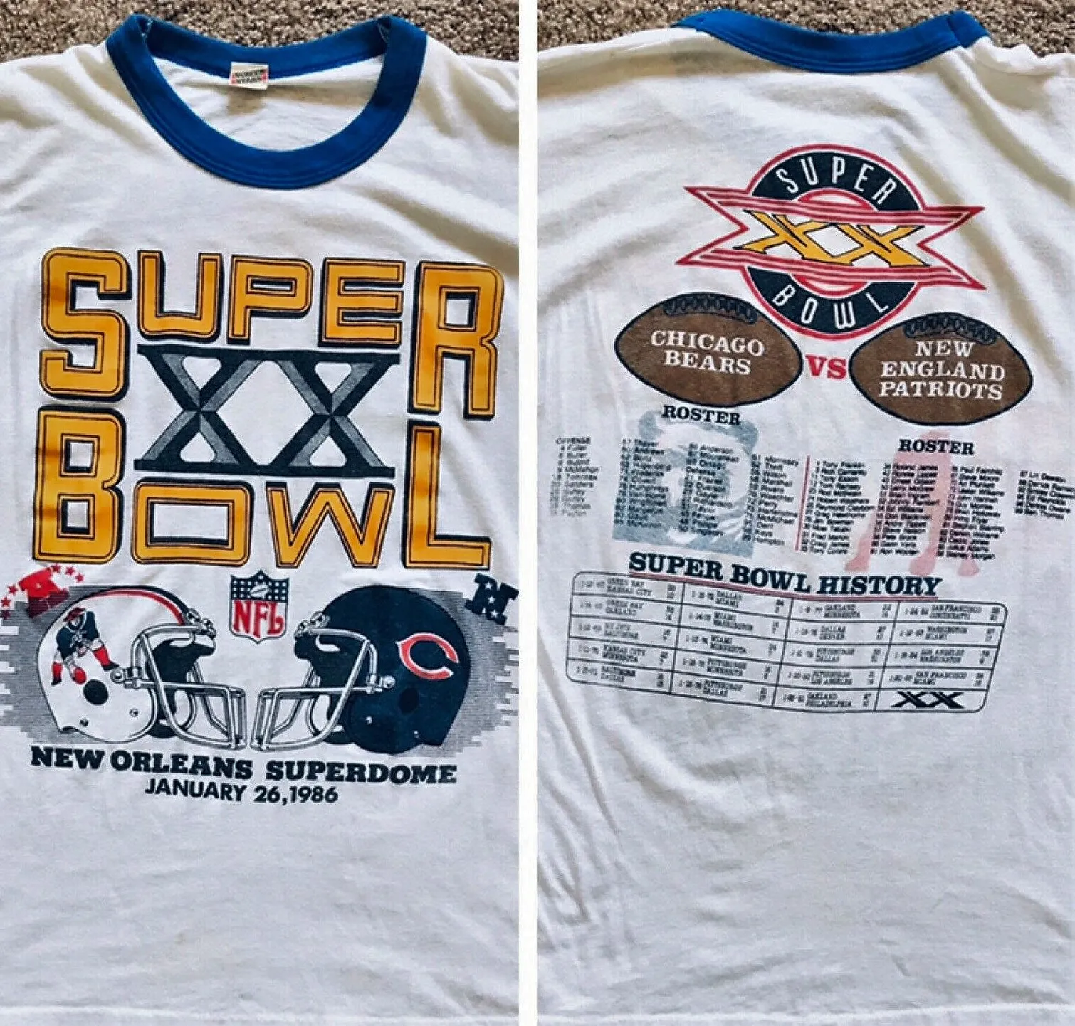 Super Bowl XX         Clothing