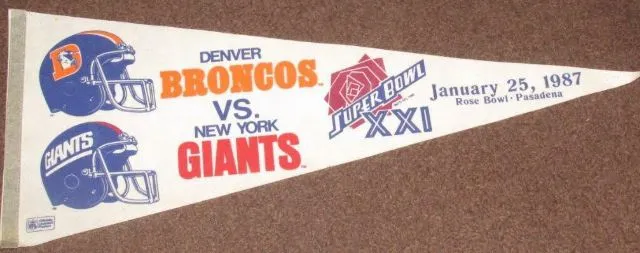 Super Bowl XXI        Pennant
