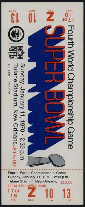 Super Bowl T          Ticket