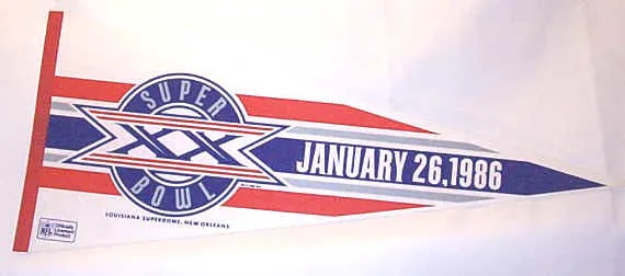 Super Bowl XX         Pennant
