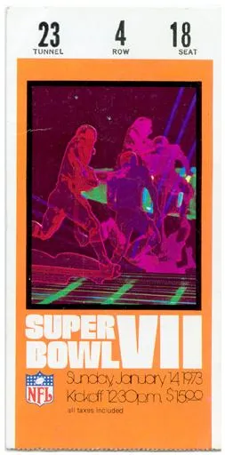 Super Bowl VII        Ticket