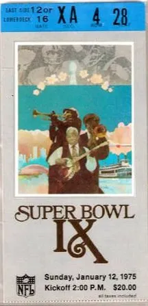 Super Bowl IX         Ticket