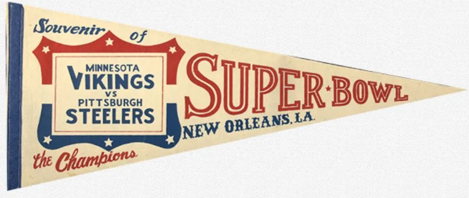 Super Bowl IX         Pennant