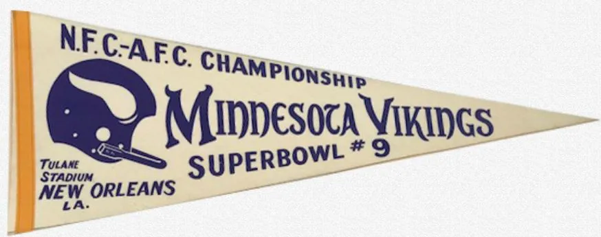 Super Bowl IX         Pennant