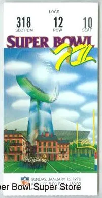 Super Bowl XII        Ticket