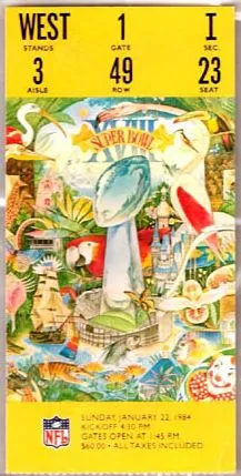 Super Bowl T          Ticket
