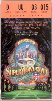 Super Bowl T          Ticket