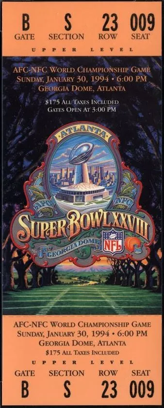 Super Bowl T          Ticket