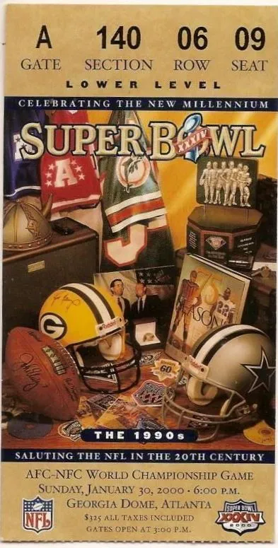 Super Bowl XXXIV      Ticket