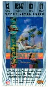 Super Bowl XXXV       Ticket