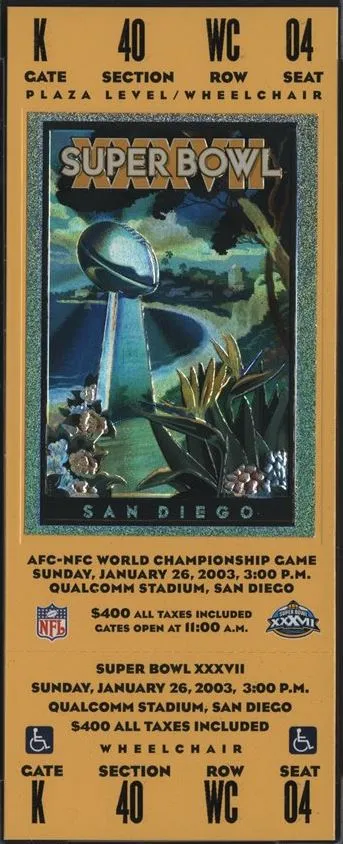 Super Bowl T          Ticket