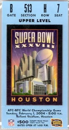 Super Bowl T          Ticket