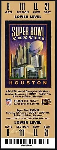Super Bowl T          Ticket