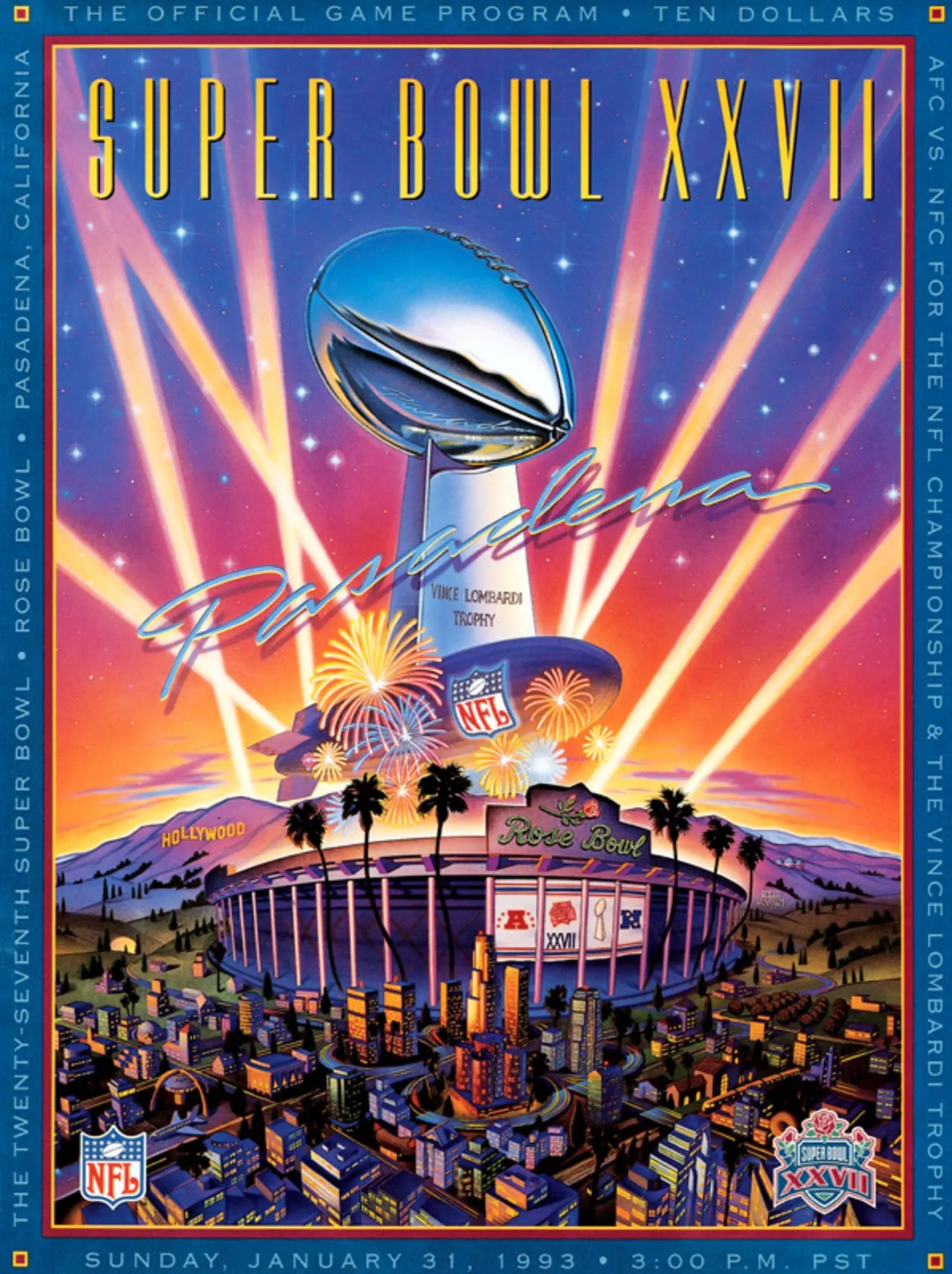 Super Bowl XXVII      Program