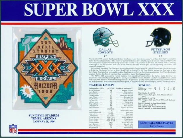 Super Bowl XXX        Patch