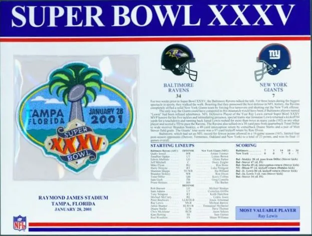 Super Bowl XXXV       Patch