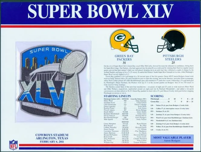Super Bowl XLV        Patch