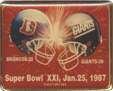Super Bowl XXI        Pin