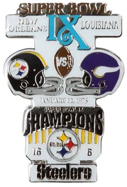 Super Bowl IX         Pin