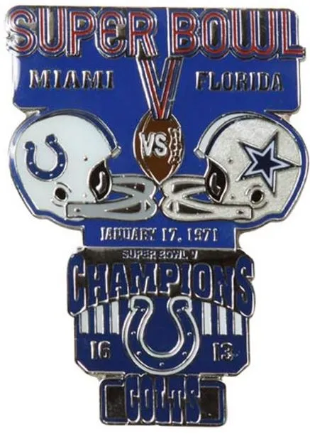 Super Bowl V          Pin